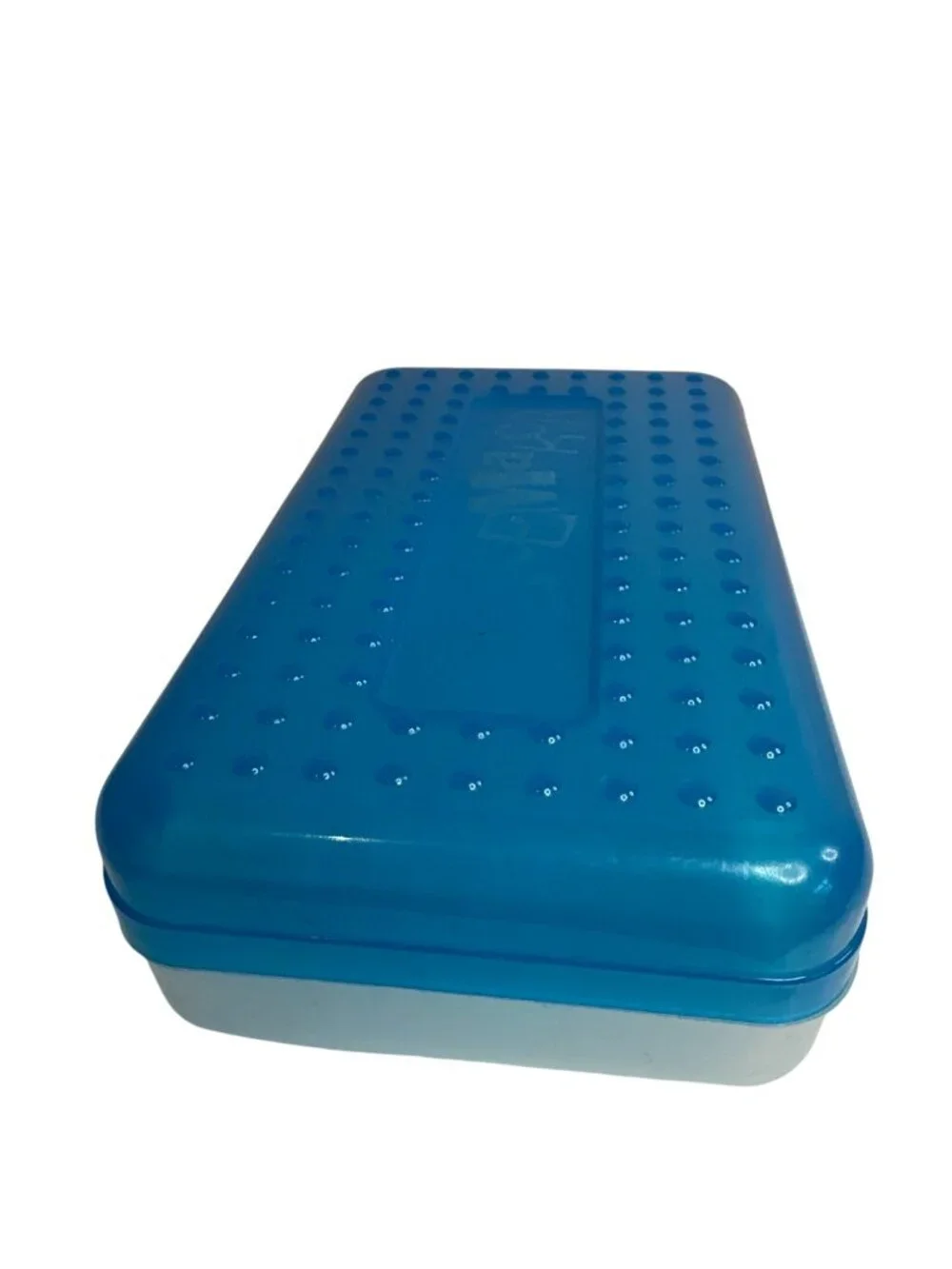 Sterilite Spacemaker Small Blue Plastic Storage Box School Supplies Organizer